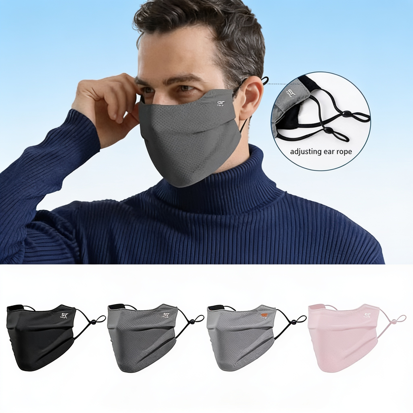 UMWAVE™ Breathable Ice Silk Face Mask Washable & Reusable