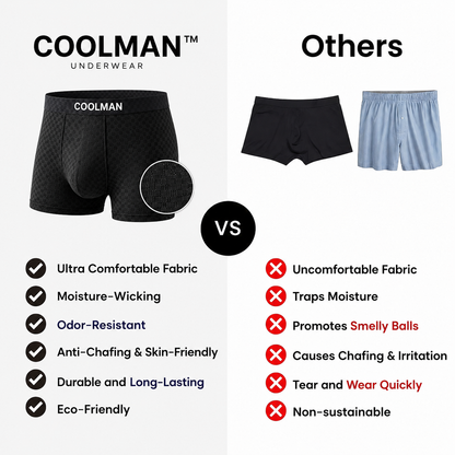 🌊 LAST DEAL 70% OFF ❄ CoolMan™ Premium Leakproof IceSilk Men's Boxer