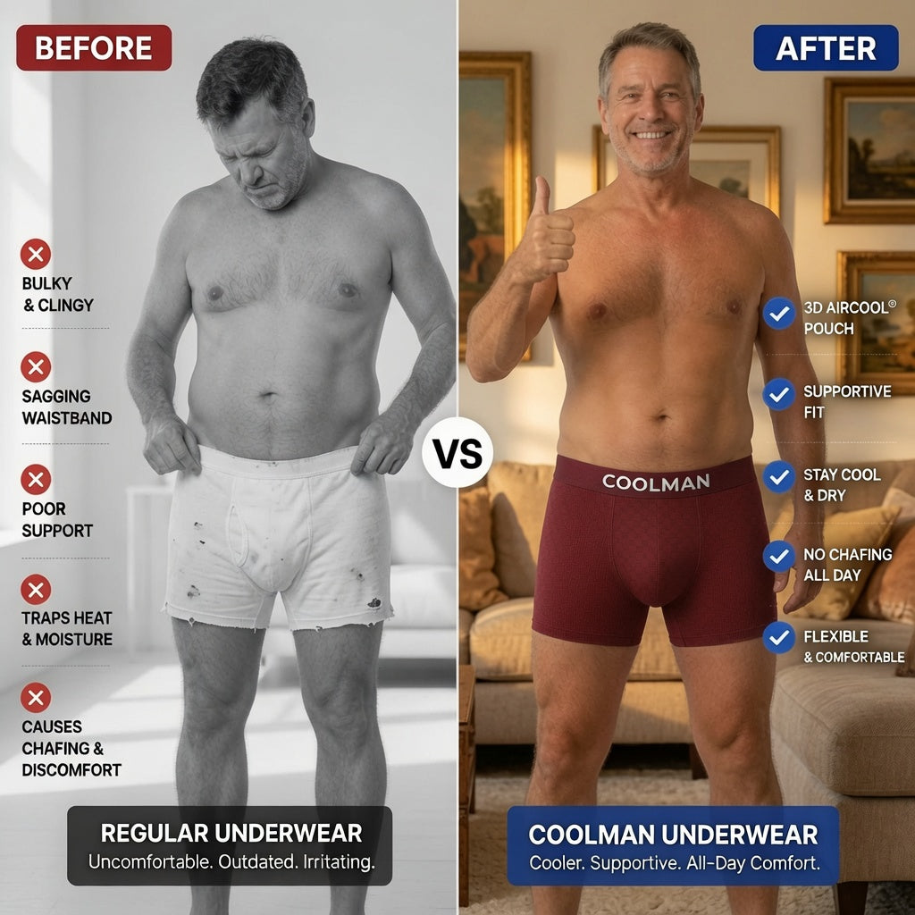 🌊 LAST DEAL 70% OFF ❄ CoolMan™ Premium Leakproof IceSilk Men's Boxer