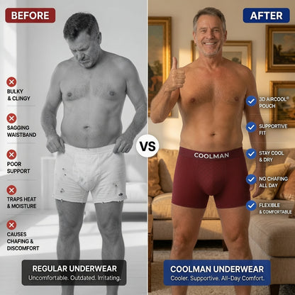 🌊 LAST DEAL 70% OFF ❄ CoolMan™ Premium Leakproof IceSilk Men's Boxer