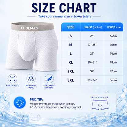 🌊 LAST DEAL 70% OFF ❄ CoolMan™ Premium Leakproof IceSilk Men's Boxer