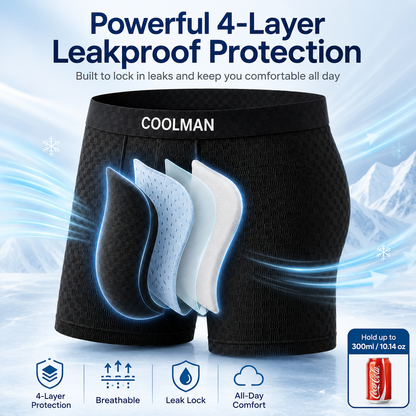🌊 LAST DEAL 70% OFF ❄ CoolMan™ Premium Leakproof IceSilk Men's Boxer