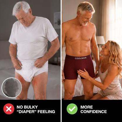 🌊 LAST DEAL 70% OFF ❄ CoolMan™ Premium Leakproof IceSilk Men's Boxer