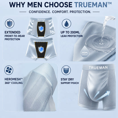 SUMMER SALE 60% OFF 💎 TRUEMAN™ Premium Leakproof Bamboo IceSilk Boxer