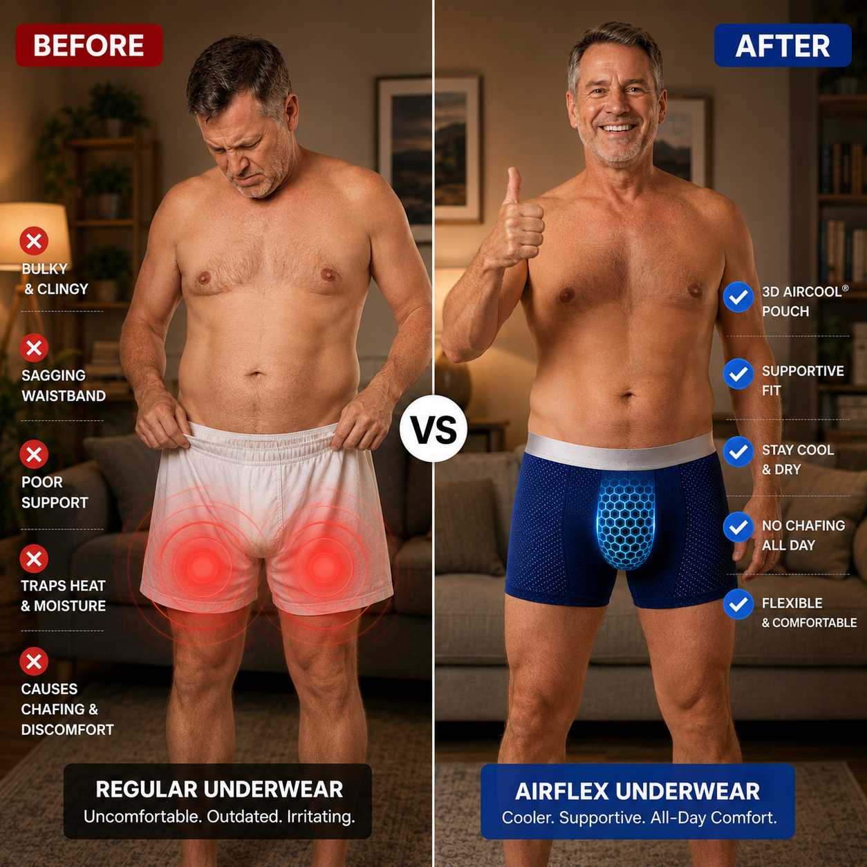🔥 LAST DAY 70% OFF 🔥 AirFlex™ Premium Leakproof IceSilk Mesh Men's Boxer