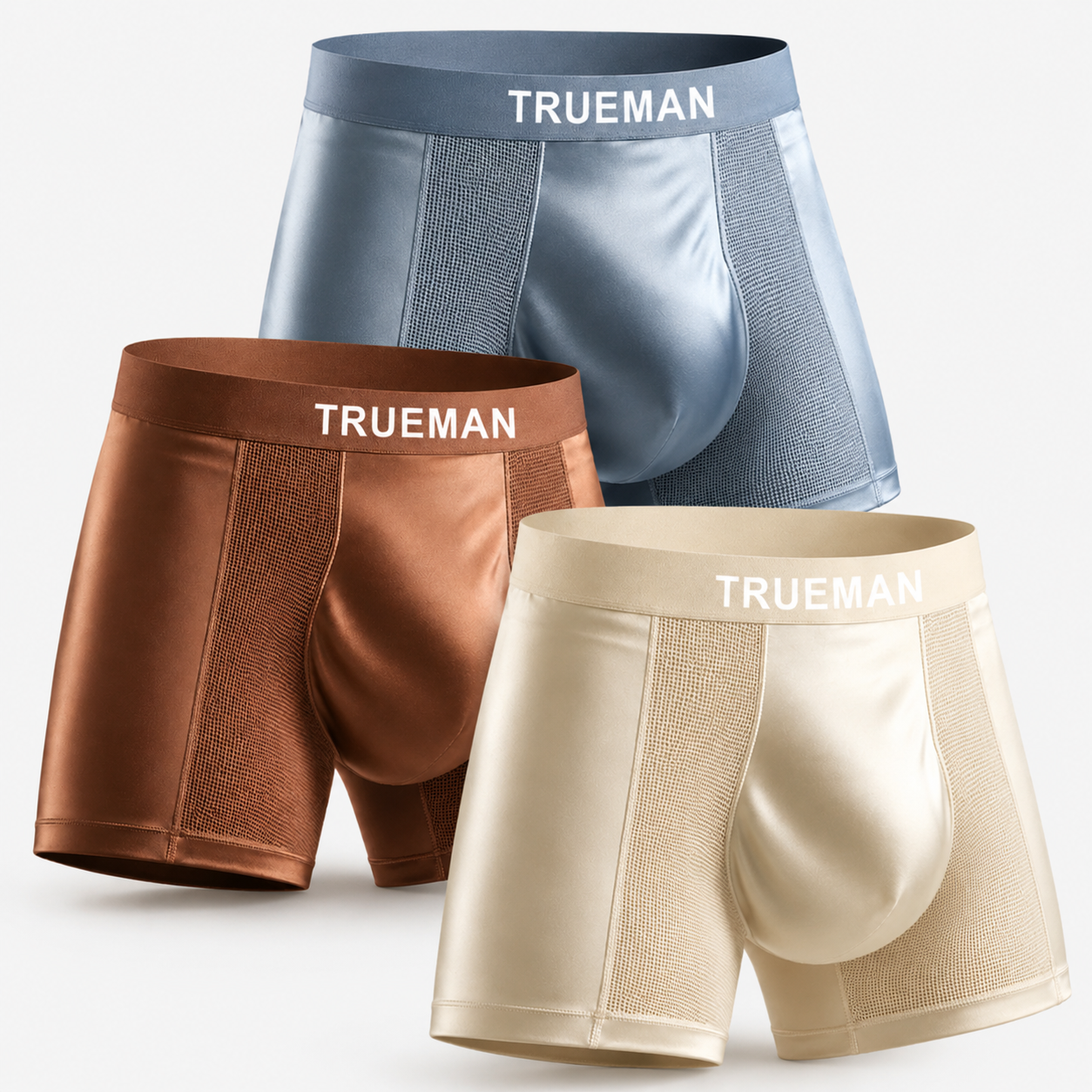 LAST DAY 70% OFF 💎 TRUEMAN™ Premium Leakproof Bamboo IceSilk Boxer Briefs – Cooling All-Day Comfort