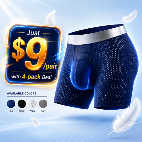 🔥 SUMMER SALE 70% OFF 🔥 AirFlex™ Premium Leakproof IceSilk Mesh Men's Boxer