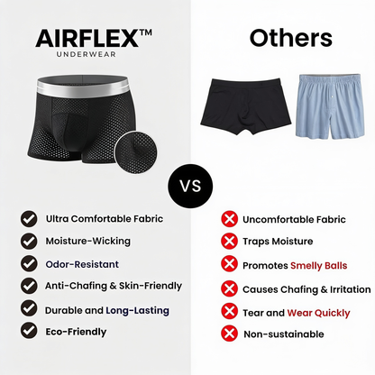 🔥 LAST DAY 70% OFF 🔥 AirFlex™ Premium Leakproof IceSilk Mesh Men's Boxer
