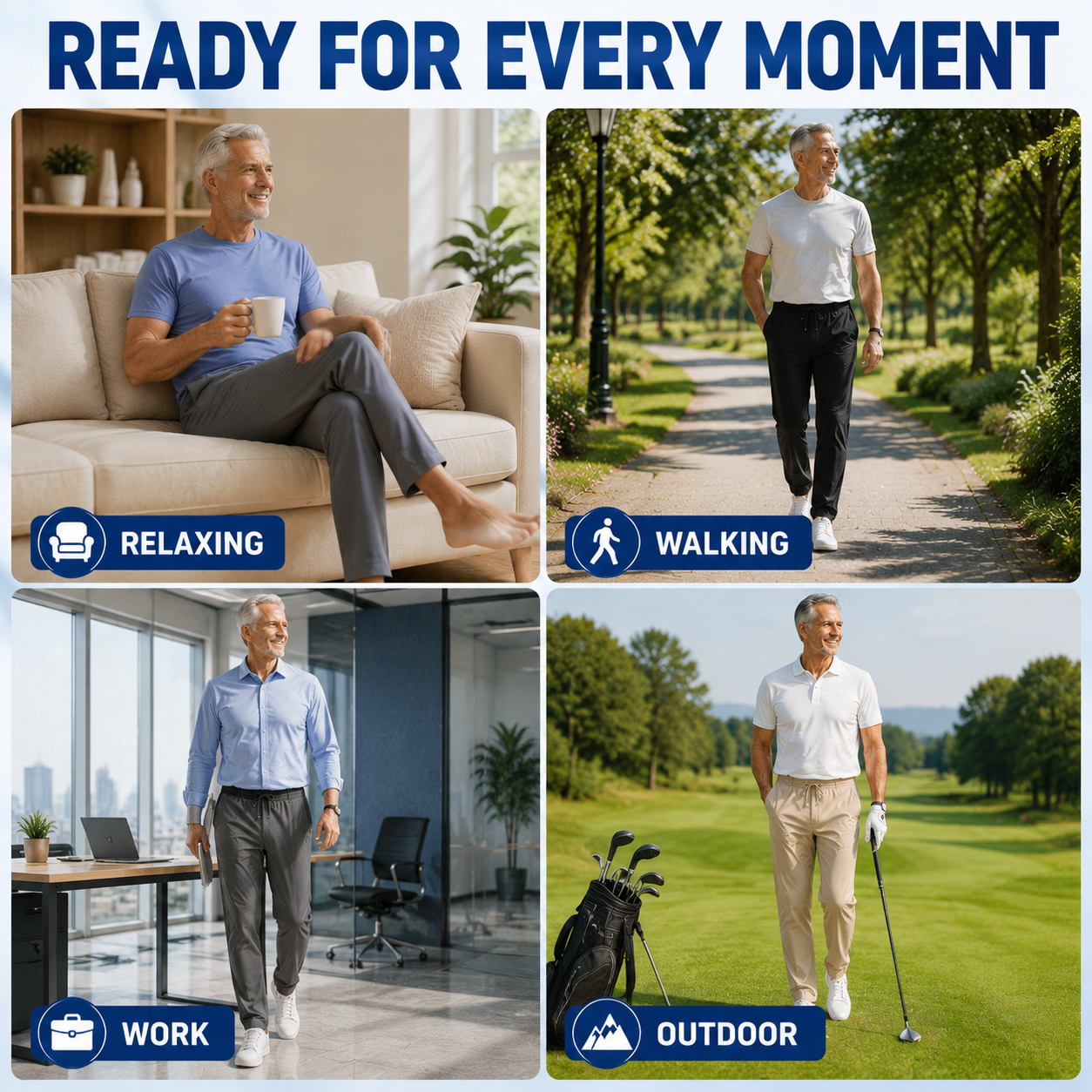 SUMMER SALE 30% OFF 🧊 CoolFlex™ 3X Super Stretch IceSilk Comfort Pants