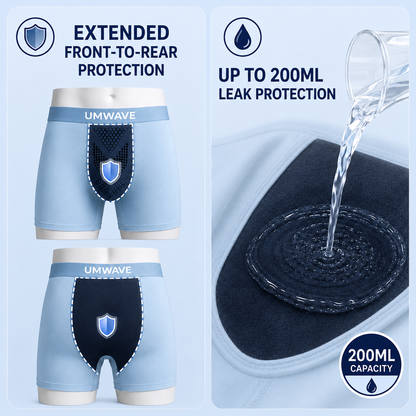 2026 UPGRADED - 60% OFF 🔥 UMWAVE™ Ultra Thin Ice Silk Leakproof Boxer