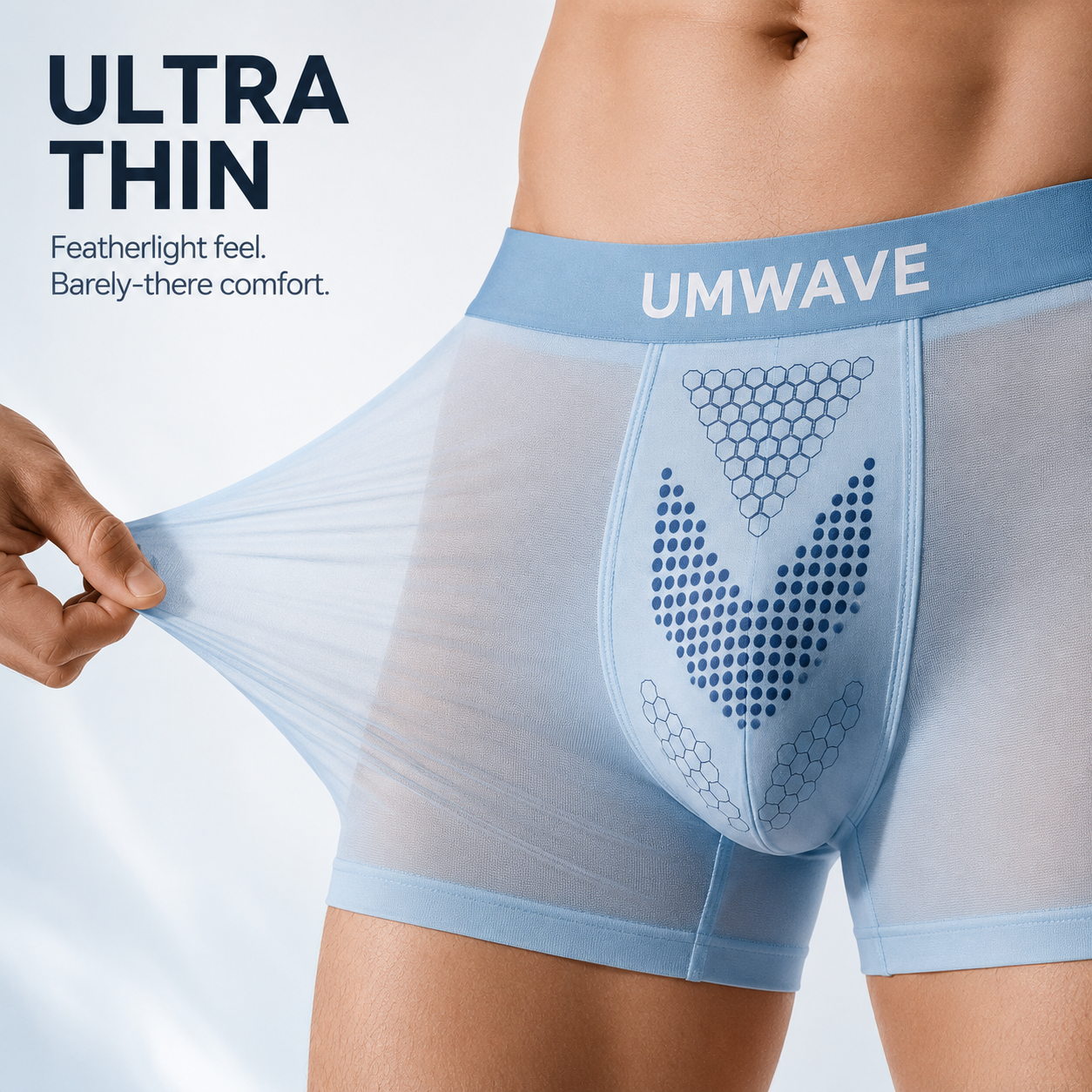 2026 UPGRADED - 60% OFF 🔥 UMWAVE™ Ultra Thin Ice Silk Leakproof Boxer