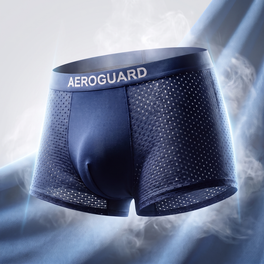 ⚡ 60% OFF TODAY | AeroGuard™ Premium Leakproof IceSilk Cooling Boxer
